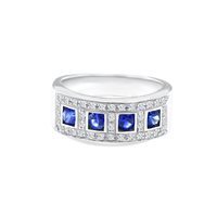 Anello Roman Gioielli Donna NUVOLA in Oro bianco Zaffiro 0.52 Ct R703A22N9022 - R703A22N9022